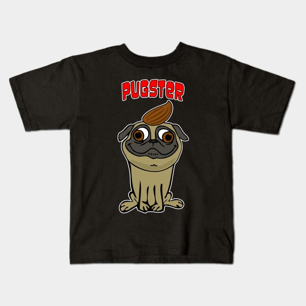 Pugster #1 Kids T-Shirt by headrubble